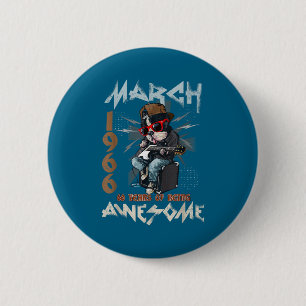 Minimale 60. Geburtstags-Hundeliebhaber-Marsch Button