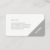 Minimale Abdeckung des modernen Artwinkel-Griffs Visitenkarte (Rückseite)