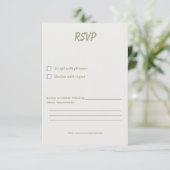 Minimale Abschluss-RSVP-Karte Vorlage (Stehend Vorderseite)