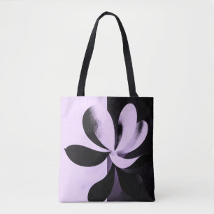 Minimale abstrakte Blumen-Tasche Tasche