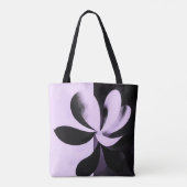 Minimale abstrakte Blumen-Tasche Tasche (Rückseite)