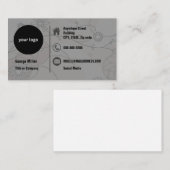 Minimale Abstrakte Erdtöne Visitenkarte (Vorne/Hinten)