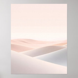 Minimale abstrakte Hügel-Landschaftskunst Poster