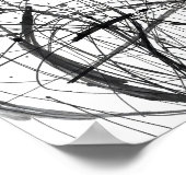 Minimale abstrakte Linienkunst-Drucke Poster (Ecke)