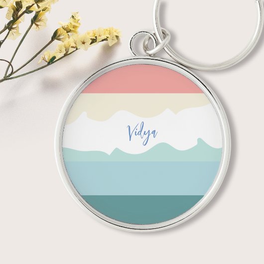 Minimale Abstrakte Niedliche Einfache Farbblockade Schlüsselanhänger