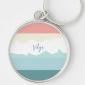 Minimale Abstrakte Niedliche Einfache Farbblockade Schlüsselanhänger (Vorne)