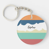 Minimale Abstrakte Niedliche Einfache Farbblockade Schlüsselanhänger (Vorderseite)