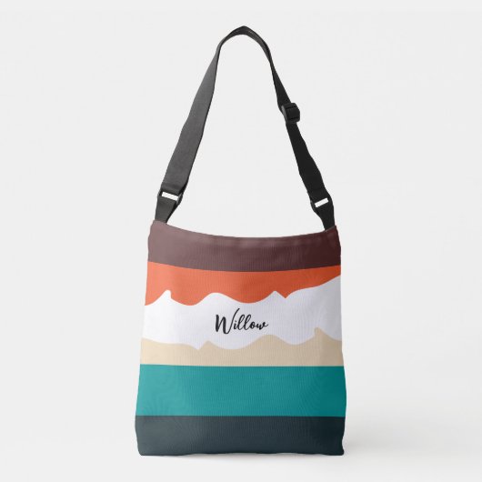 Minimale Abstrakte Niedliche Einfache Farbblockade Tragetaschen Mit Langen Trägern (Vorderseite)