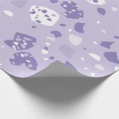 Minimale abstrakte violette Muster Geschenkpapier (Ecke)