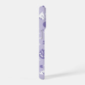 Minimale abstrakte violette Muster iPhone Hülle (Rechte Seite)