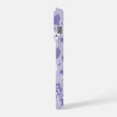 Minimale abstrakte violette Muster iPhone Hülle (Linke Seite)