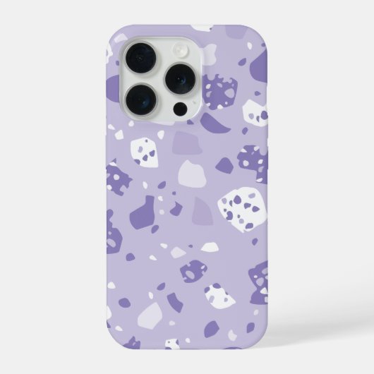 Minimale abstrakte violette Muster iPhone Hülle (Rückseite)