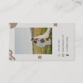 Minimale Abstrakte Visitenkarte (Rückseite)