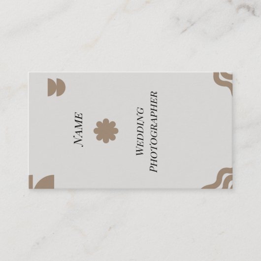 Minimale Abstrakte Visitenkarte (Vorderseite)