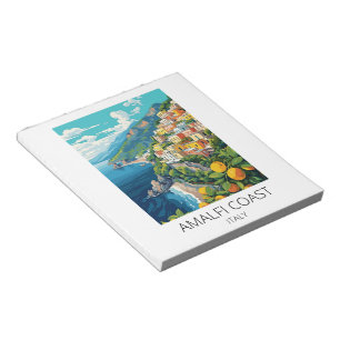 Minimale Amalfi-Küste Italien Vintage-Reise Notizblock