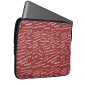 Minimale Anatomische Kritzelmuster Medizin Laptop Laptopschutzhülle (Vorne Rechts)