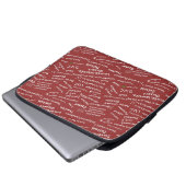 Minimale Anatomische Kritzelmuster Medizin Laptop Laptopschutzhülle (Vorne Knopf)