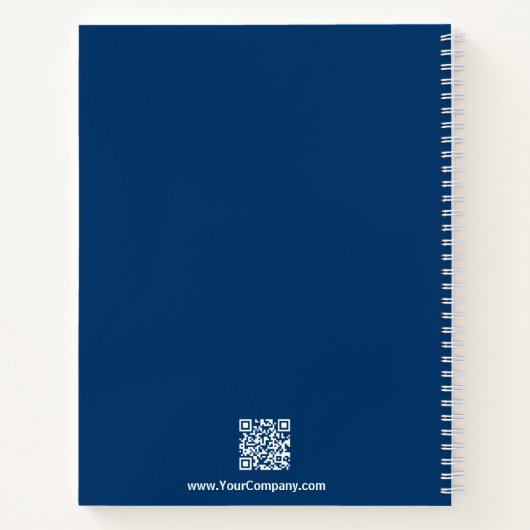 Minimale Anfangswerte Blue White Small Business Notizblock (Rückseite)