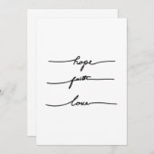 Minimale Anführungszeichen, handgezeichnet Einladung (Vorne/Hinten)