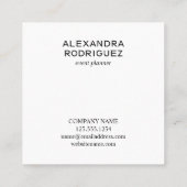 Minimale Anzahl an Markennamen für kundenspezifisc Quadratische Visitenkarte (Rückseite)