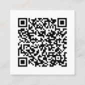 Minimale Anzahl benutzerdefinierbarer QR-Code für Quadratische Visitenkarte (Vorderseite)
