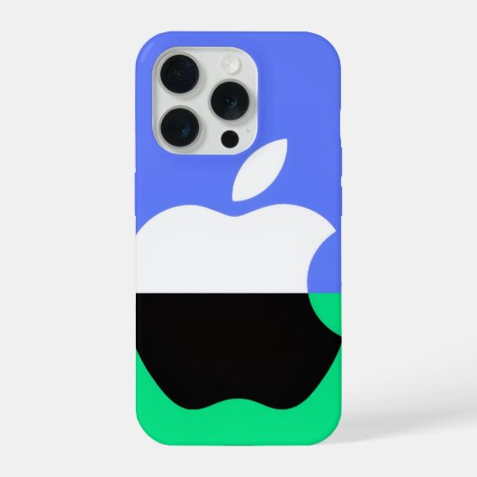 Minimale Apple-Style-Farbbblock-Handy-Aufkleber iPhone Hülle (Rückseite)