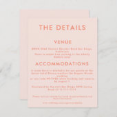 Minimale Aquamarine Einladung zur Hochzeit (Vorne/Hinten)