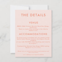 Minimale Aquamarine Einladung zur Hochzeit