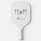 Minimale Aquarell-Gänseblümchen-Mutterliebe Mutter Pickleball Schläger (Vorderseite)
