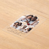 Minimale Arch Collage mit 3 Fotos Save the Date Acryleinladungen (Ablage )