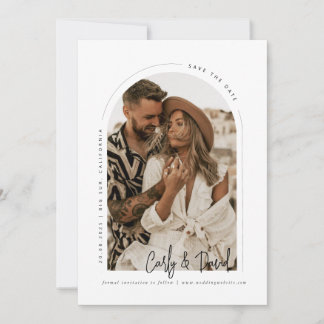Minimale Arch Save the Date Einladung