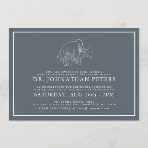 Minimale Archäologie Graduation Retirement laden Einladung