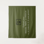 Minimale Armee-Grün-Ästhetik-Hängende Wandteppich (Vorderseite)
