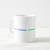 Minimale Aussage Kaffeetasse (Vorderseite Links)