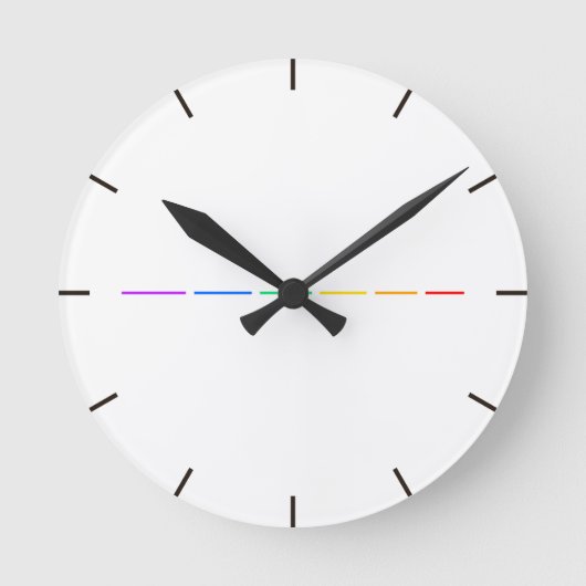 Minimale Aussage Runde Wanduhr (Vorderseite)