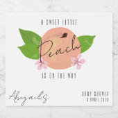 Minimale Babydusche Schaumweinetikett (Einzelnes Label)