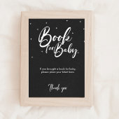 Minimale Babyduschenbücher für Babysignatur Poster