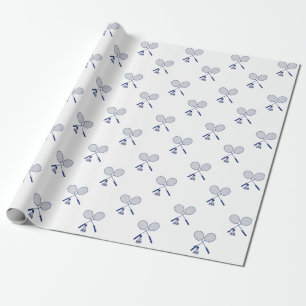 Minimale Badminton-Schläger Federball Birdie Geschenkpapier