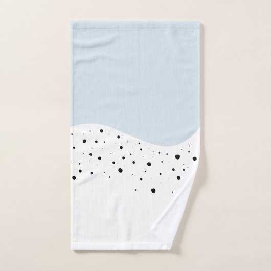 Minimale Bauweise mit Punkten Badhandtuch Set (Handtuch)