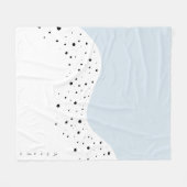 Minimale Bauweise mit Punkten Fleecedecke (Vorderseite (Horizontal))