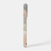 Minimale beige botanische Abstraktion mit weichen  iPhone Hülle (Rechte Seite)
