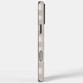 Minimale beige Schachbrettmuster Case-Mate iPhone Hülle (Rückseite / Rechts)