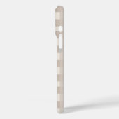 Minimale beige Schachbrettmuster Case-Mate iPhone Hülle (Rückseite / Links)