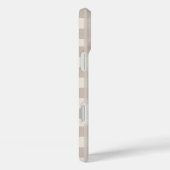 Minimale beige Schachbrettmuster Case-Mate iPhone Hülle (Rückseite / Rechts)