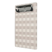 Minimale beige Schachbrettmuster Mini Klemmbrett (Gewinkelt2)