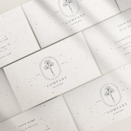 Minimale Beige Textured Business Card Visitenkarte