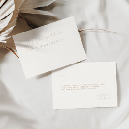 Minimale Beige, um mich durch die Aisle-Vorschlags Einladung