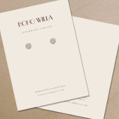 Minimale Beige- und Terracotta-Erdring-Karte