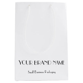 Minimale benutzerdefinierte Geschenktasche für kle Mittlere Geschenktüte