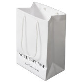 Minimale benutzerdefinierte Geschenktüte für klein (Vorderseite Schrägansicht)